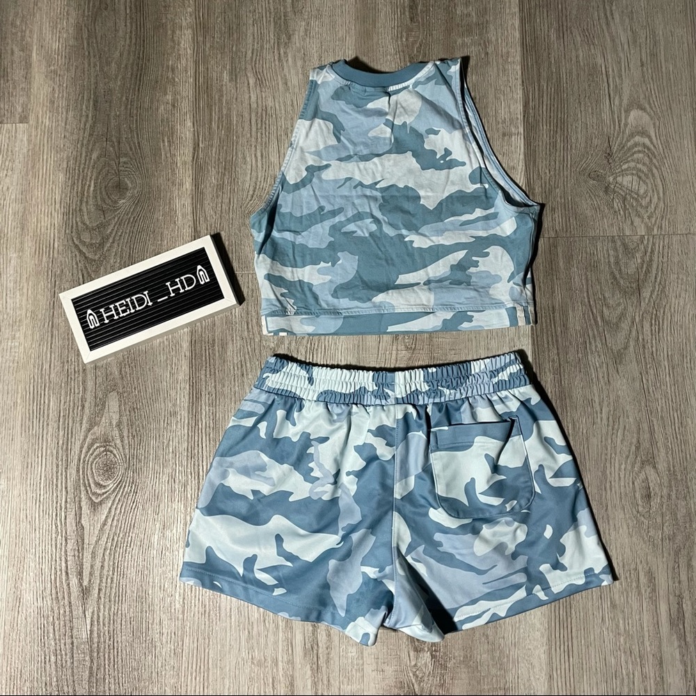 Adidas Originals Blue Camo Printed Set - Picture 5 of 8